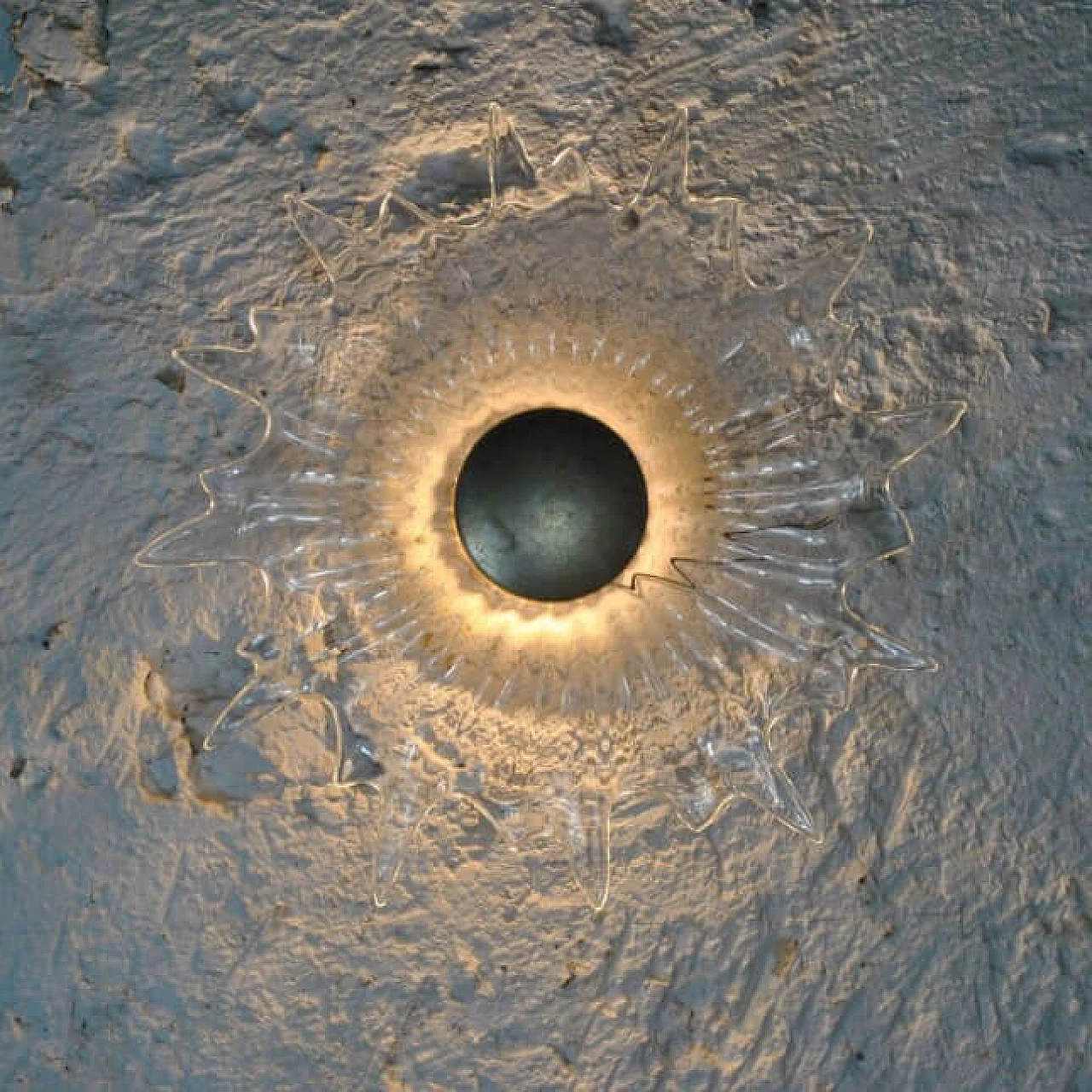 Applique in vetro e metallo, anni '60 1219775