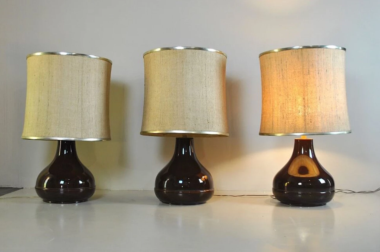 Ceramic table lamp by Ferlaro, 60s 1219866