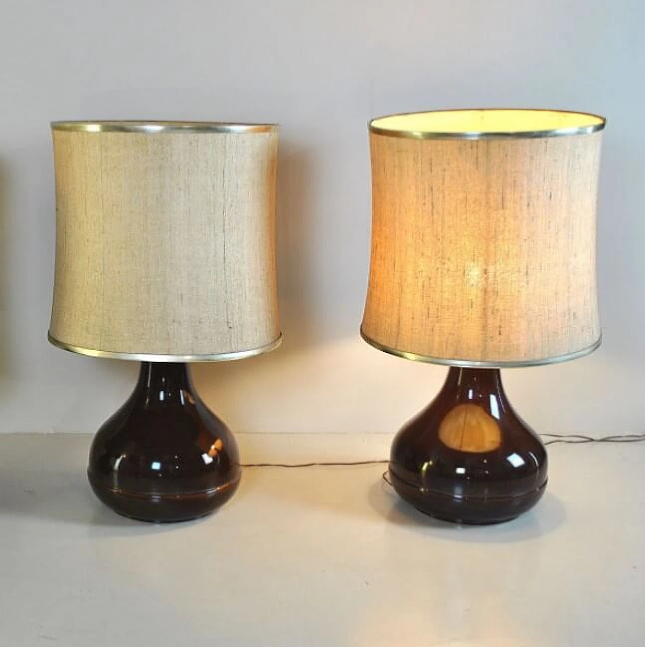 Ceramic table lamp by Ferlaro, 60s 1219867