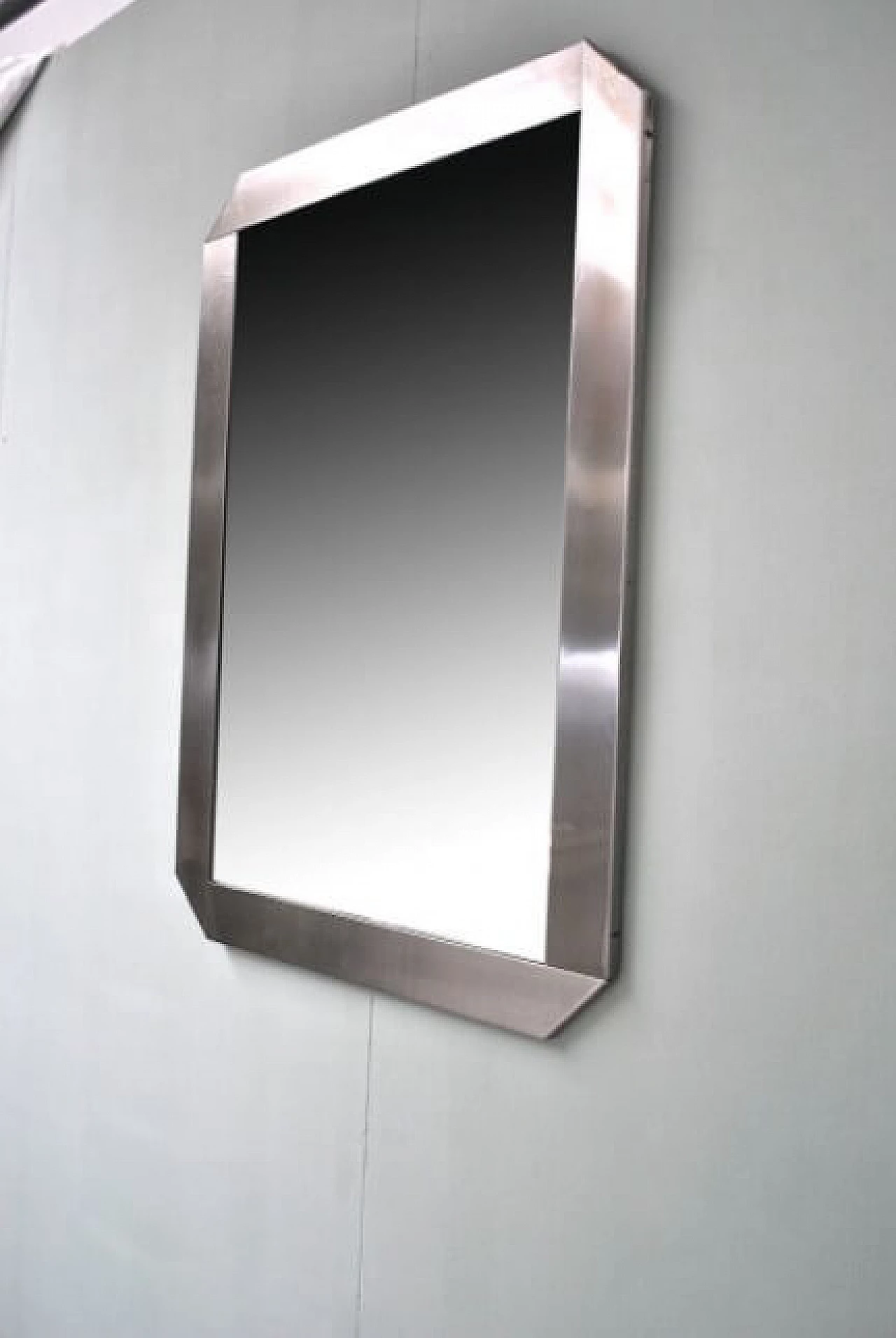 Specchio in acciaio di Valenti, anni '70 1219877