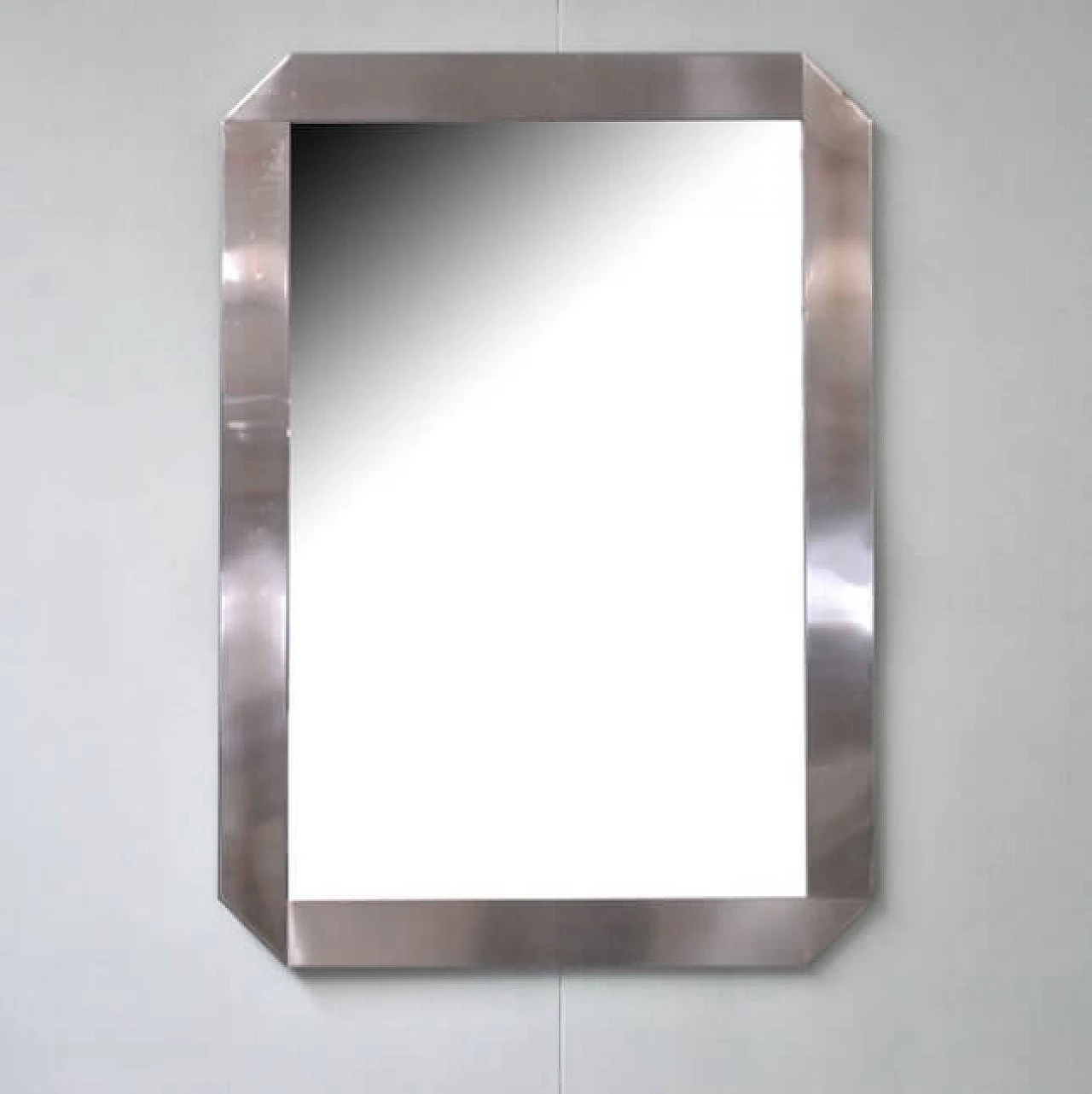 Steel mirror by Valenti, 70s 1219878