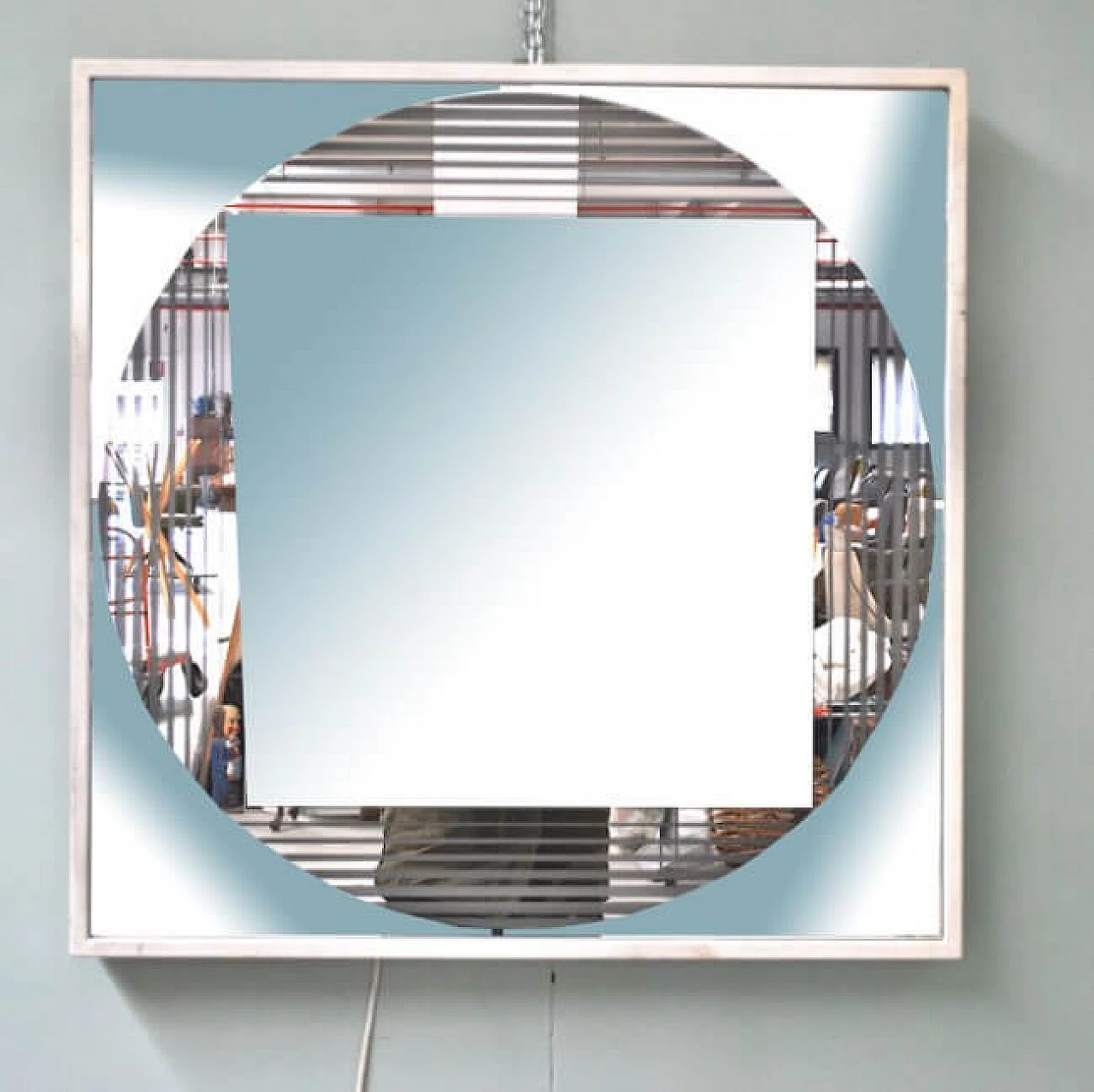 Specchio retroilluminato di Gianni Celada per Fontana Arte, anni '60 1219967