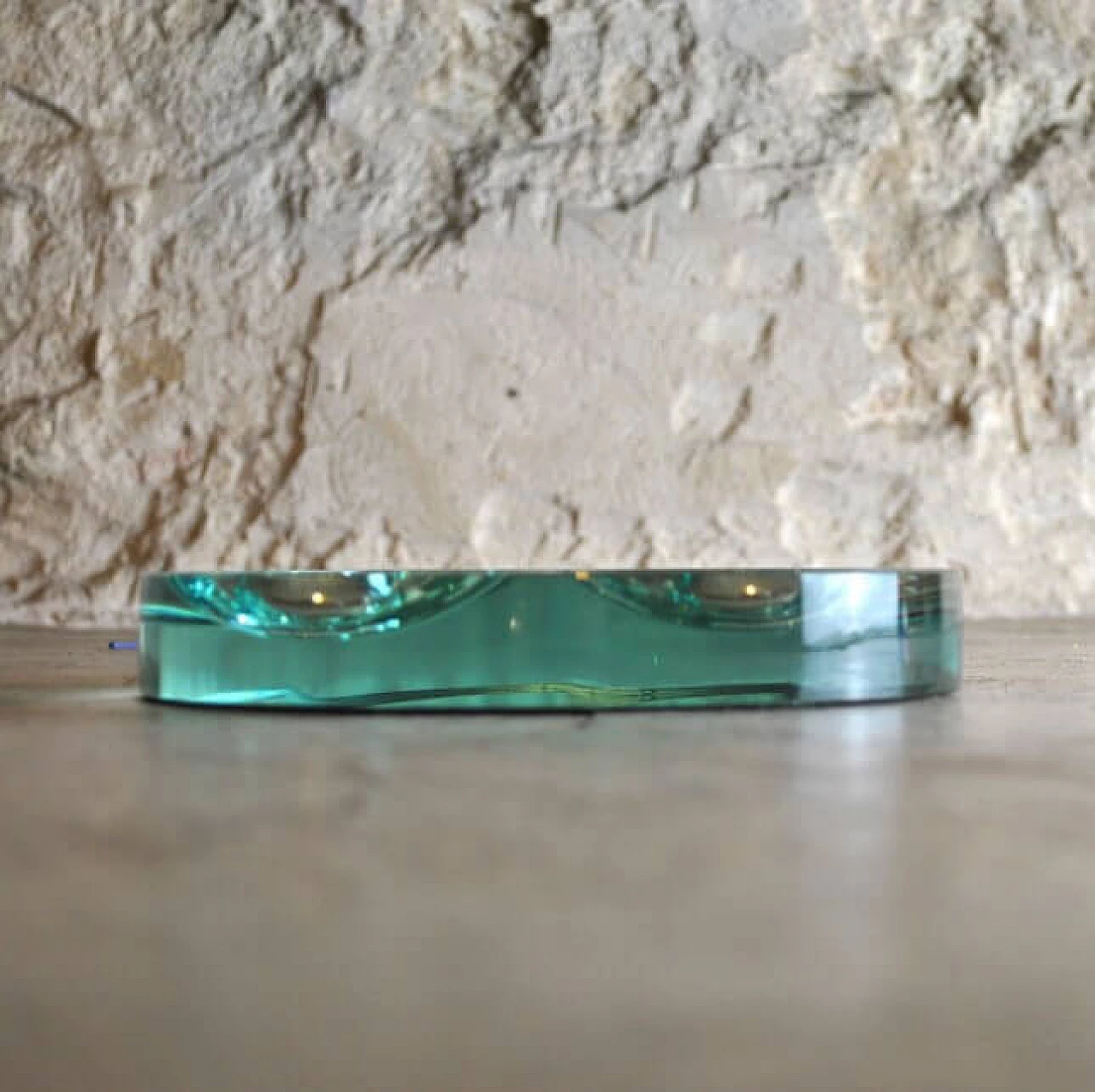 Beveled glass bowl by Fontana Arte, 60s 1220144