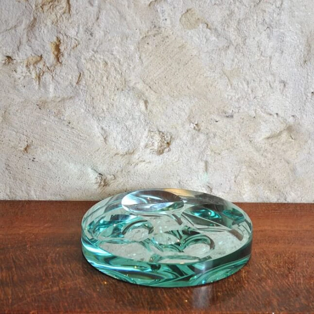 Ciotola in vetro smussato di Fontana Arte, anni '60 1220150