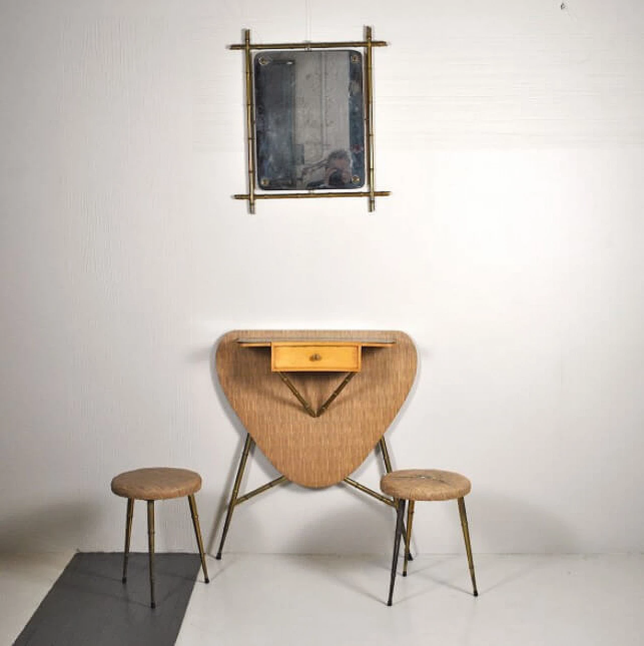 Consolle in acero, anni '60 1220162