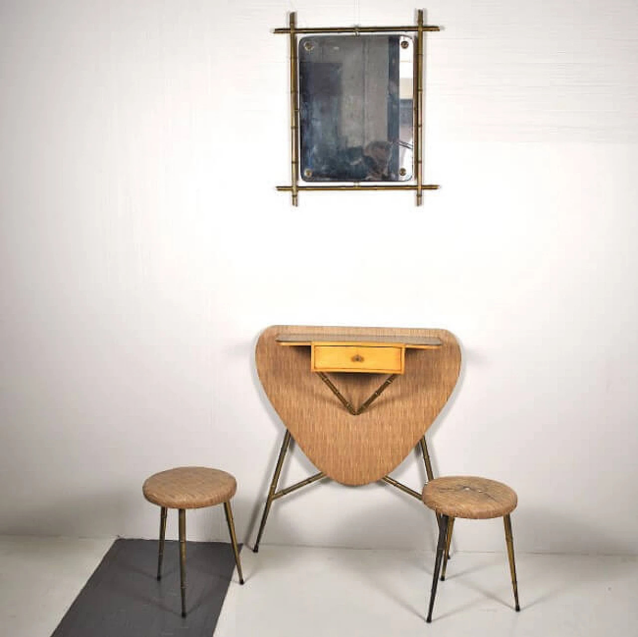 Consolle in acero, anni '60 1220163