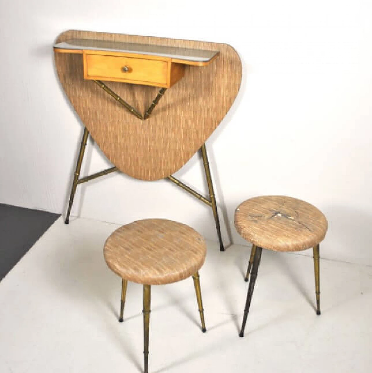 Consolle in acero, anni '60 1220164