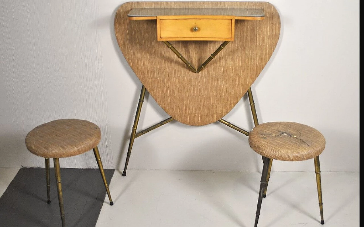 Consolle in acero, anni '60 1220170