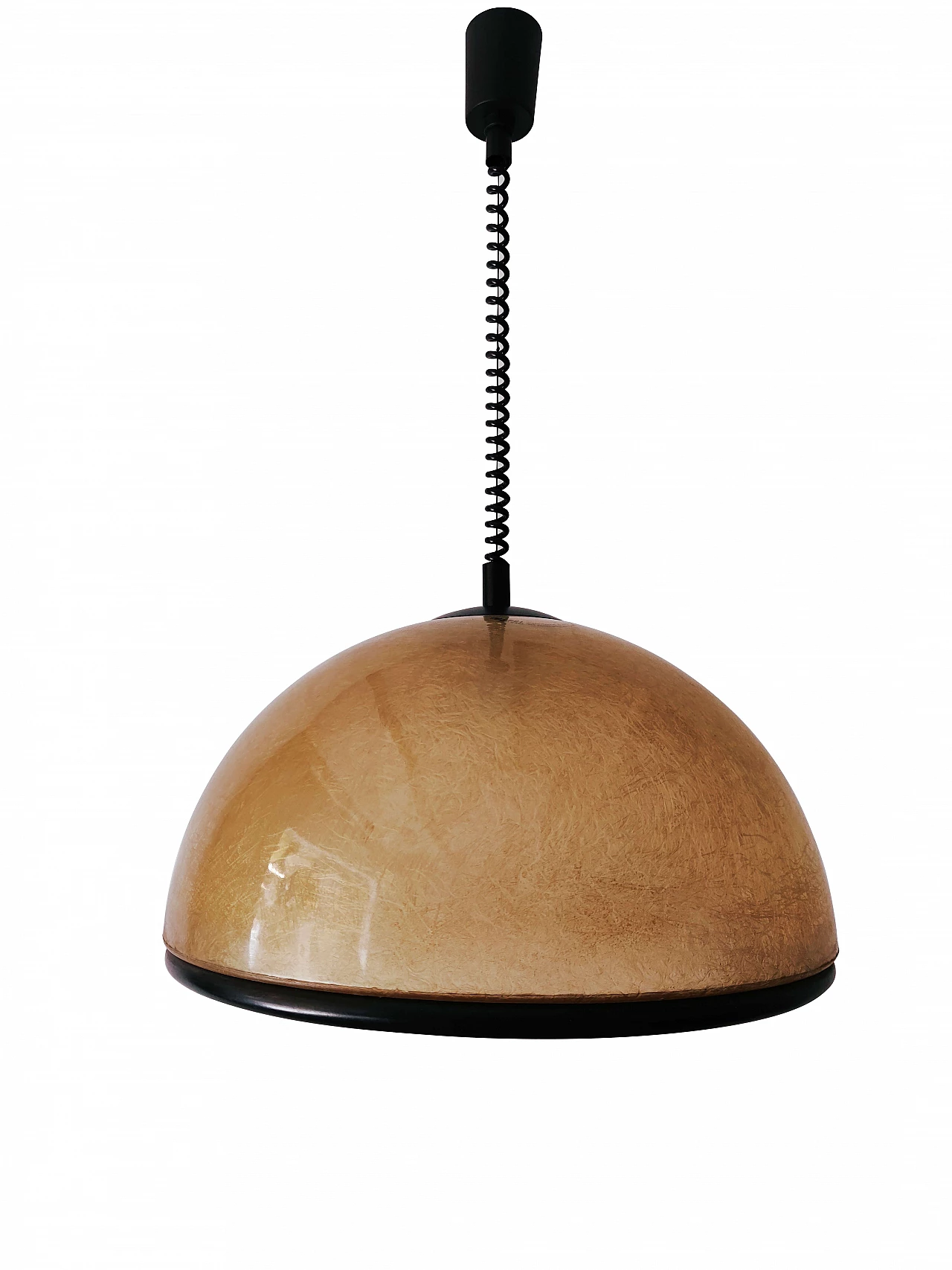 Fiberglass dome chandelier with up and down by Idea Studio Tecno Design, 80s 1220404