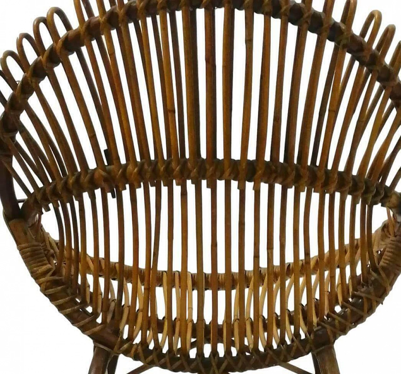 Bamboo armchair by Bonacina, 1960s 1220579
