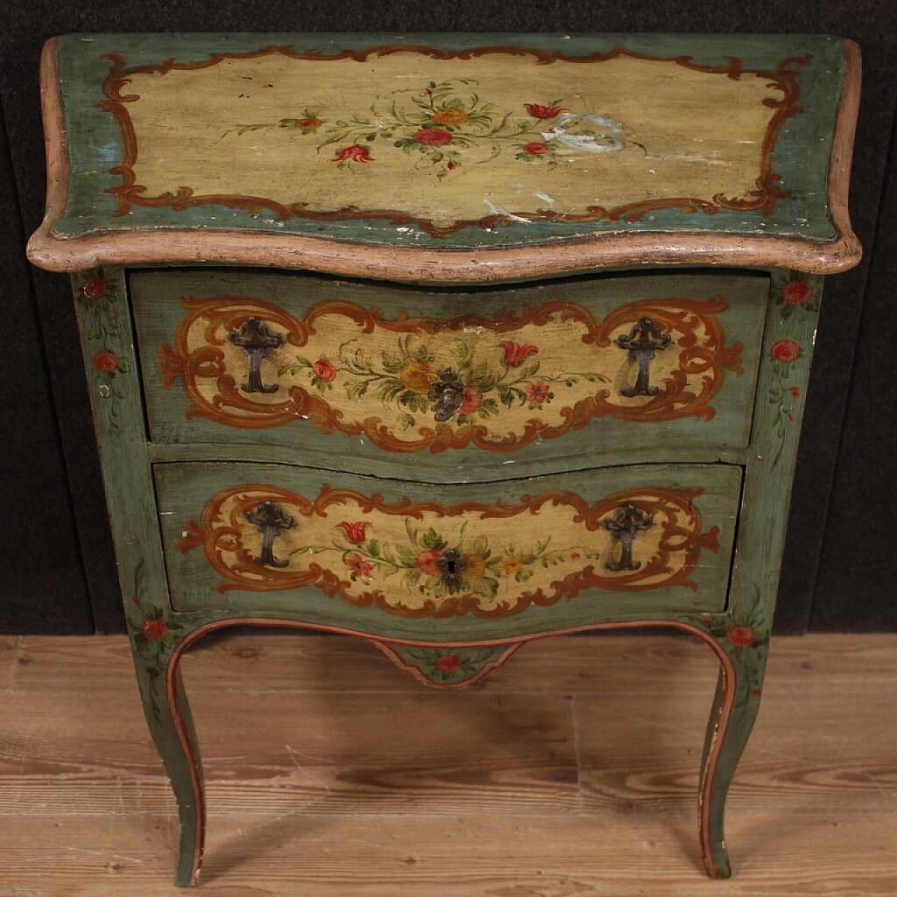 Small Venetian style chest of drawers, 20th century 1220676