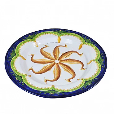 Piatto decorativo in ceramica di Tarshito, 2000