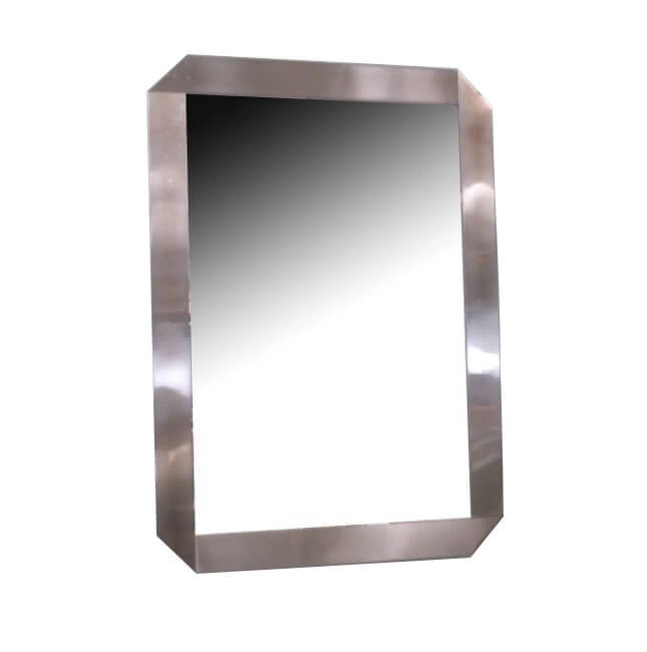Steel mirror by Valenti, 70s 1220756