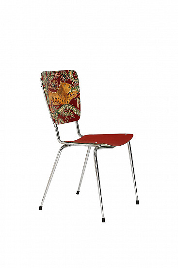 Laminated chair with resinated fabric, 1970s