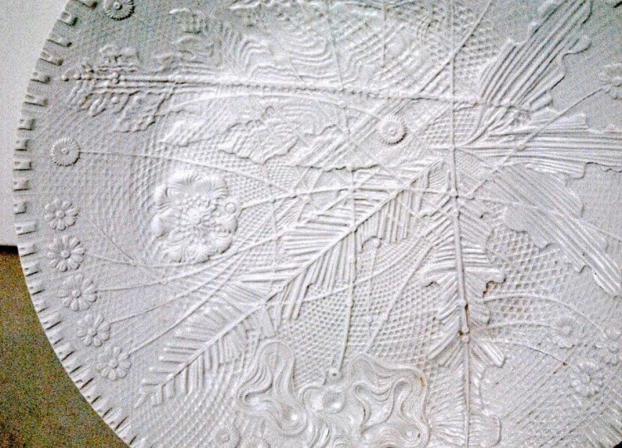 Piatto in ceramica con motivo inciso di Rosenthal, anni '50 1221143