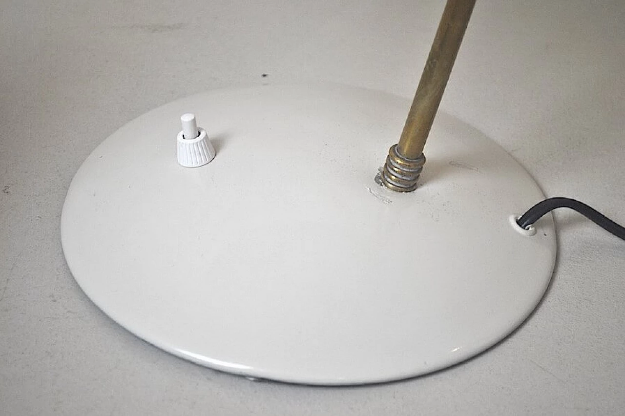 Table lamp in aluminum and brass, 50s 1221255