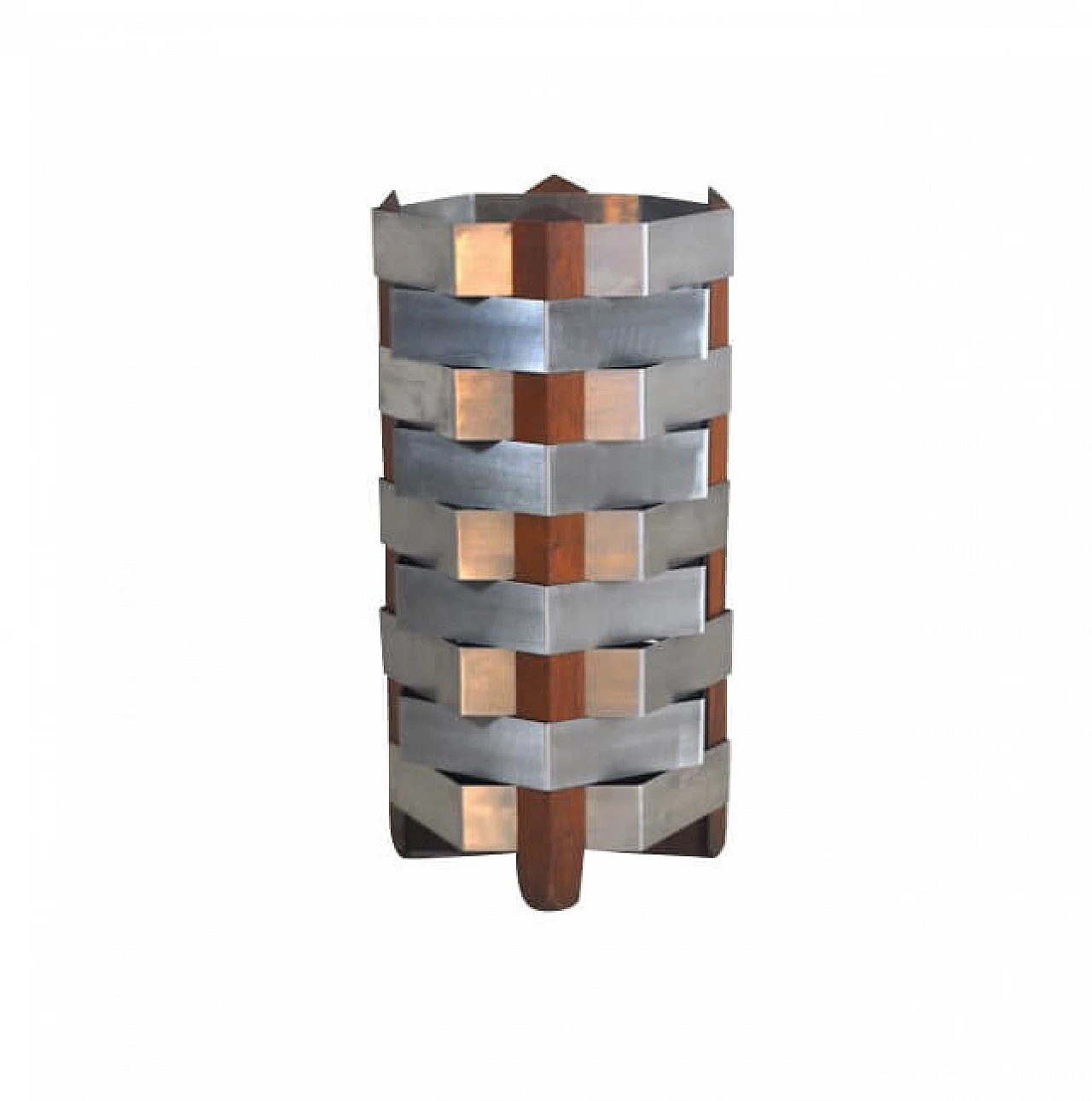 Umbrella stand in teak and steel by Ico & Luisa Parisi, 60s 1221538