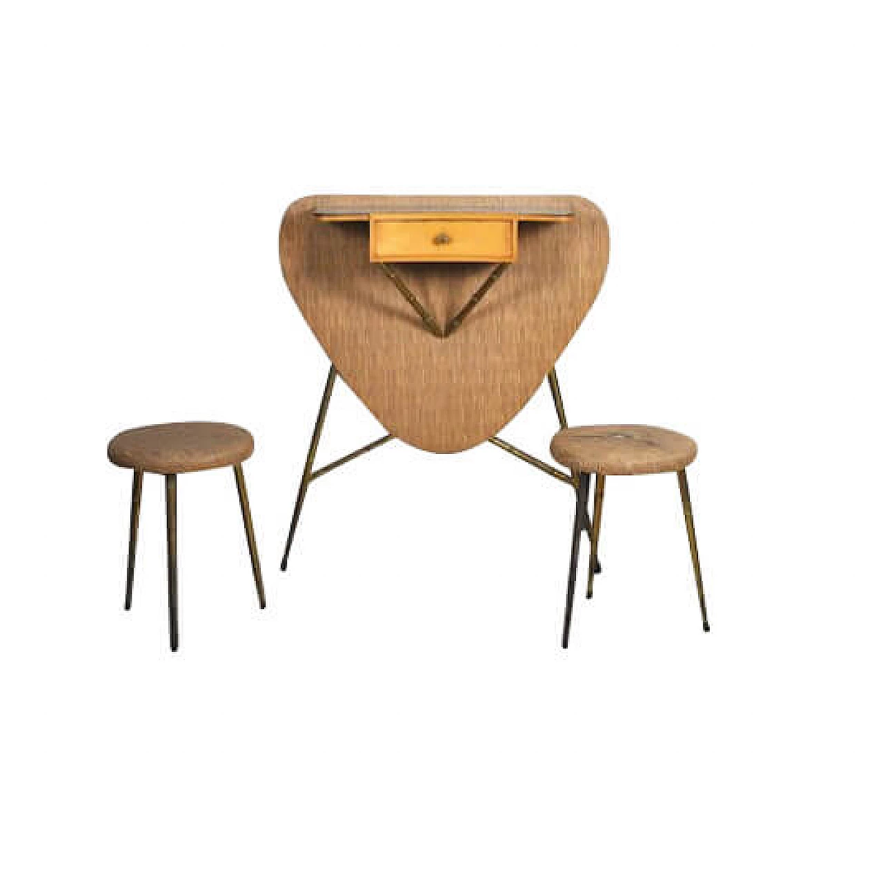 Consolle in acero, anni '60 1221665