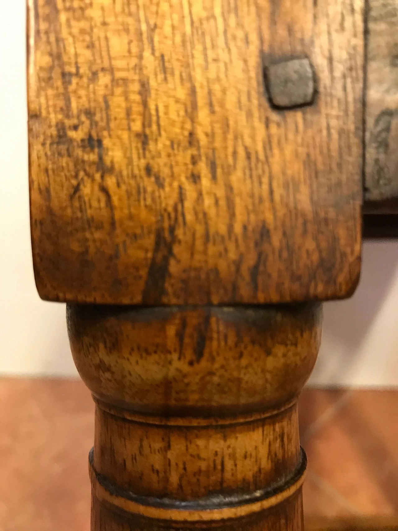 Antico Tavolino Piemontese in noce con cassetto, originale primi '800 1221702