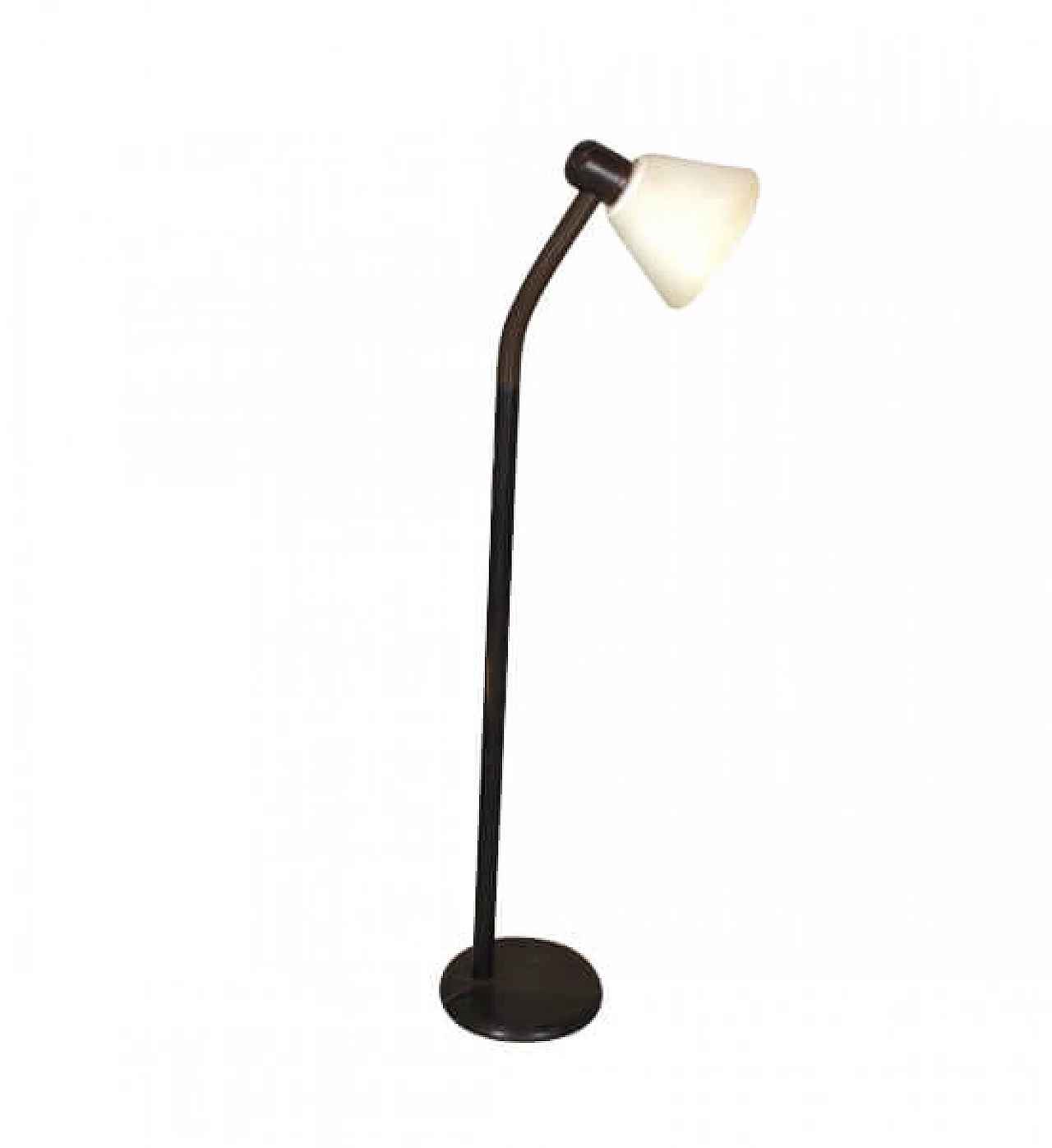 Rotating floor lamp in walnut and ABS, 60s 1221847