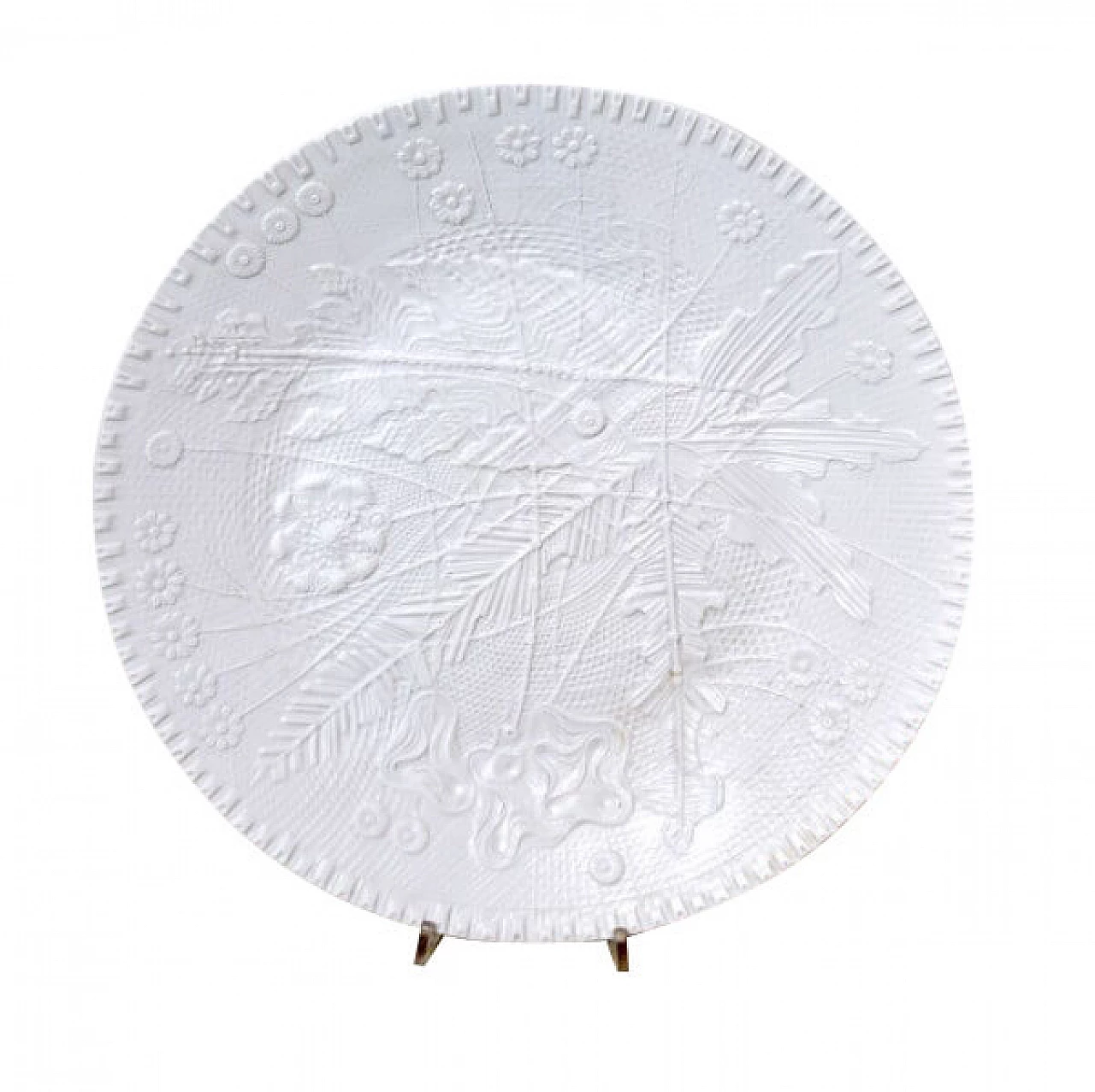 Ceramic plate with engraved pattern by Rosenthal, 50s 1221914