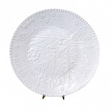 Ceramic plate with engraved pattern by Rosenthal, 50s