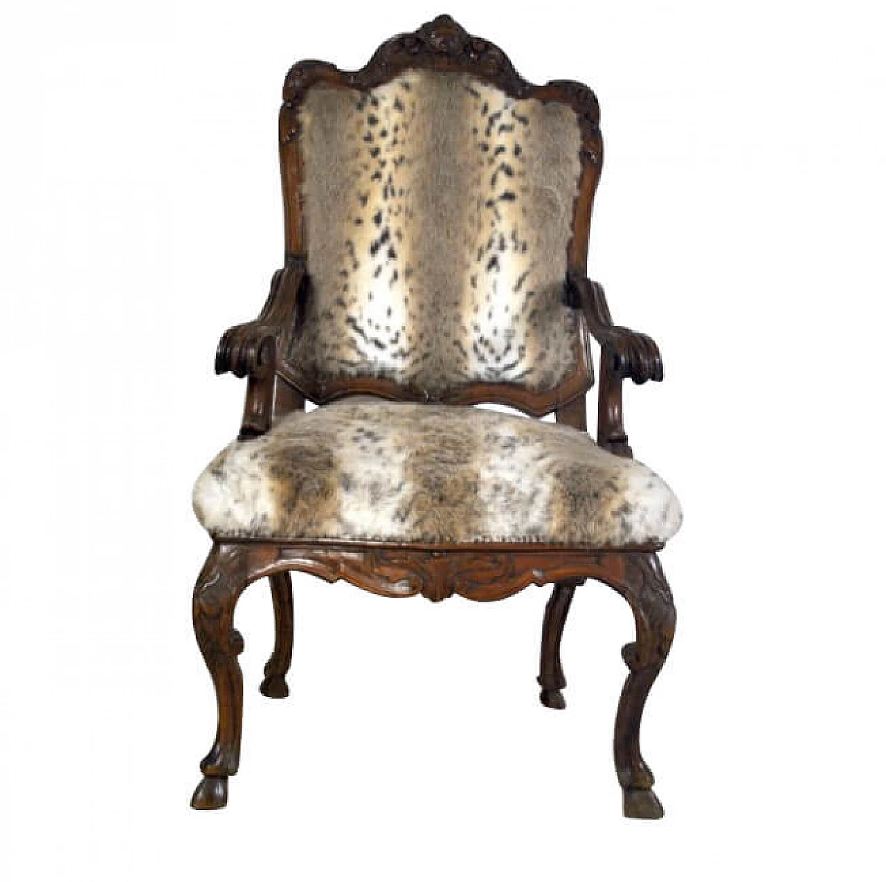 Walnut armchair, 19th century 1221926