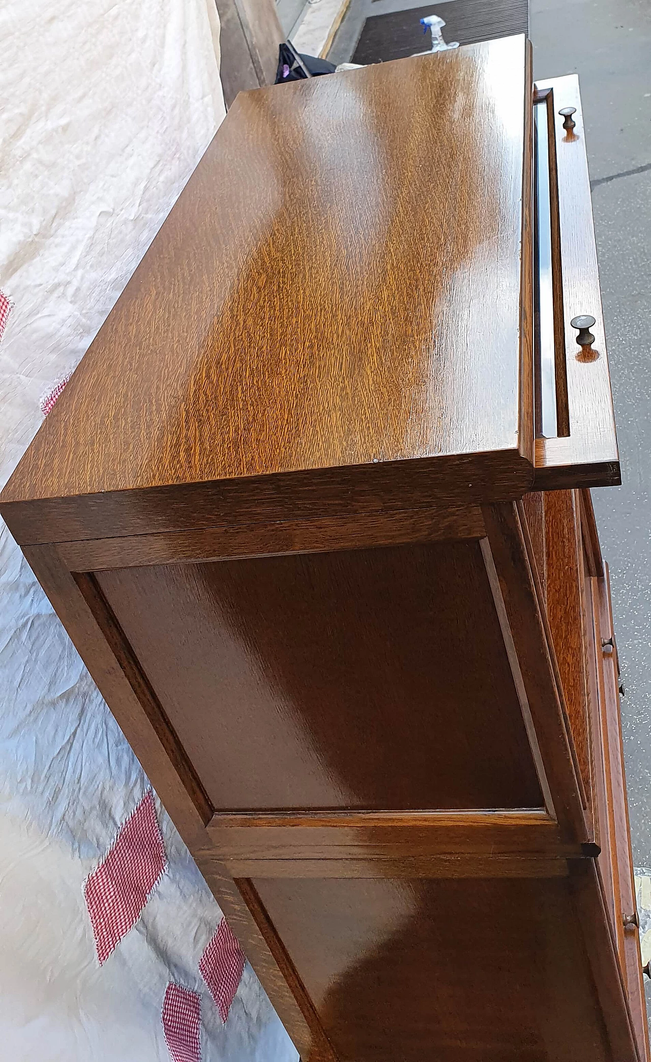 French modular oak bookcase, 1940s 1221955