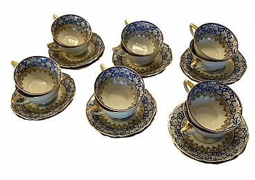 Set of 12 teacups and saucer by H&Co, Heinrich Ivory Body Supreme