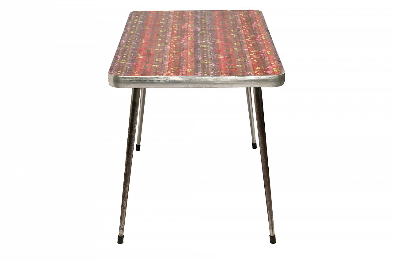 Laminated table with resinated fabric, 1960s 1222164