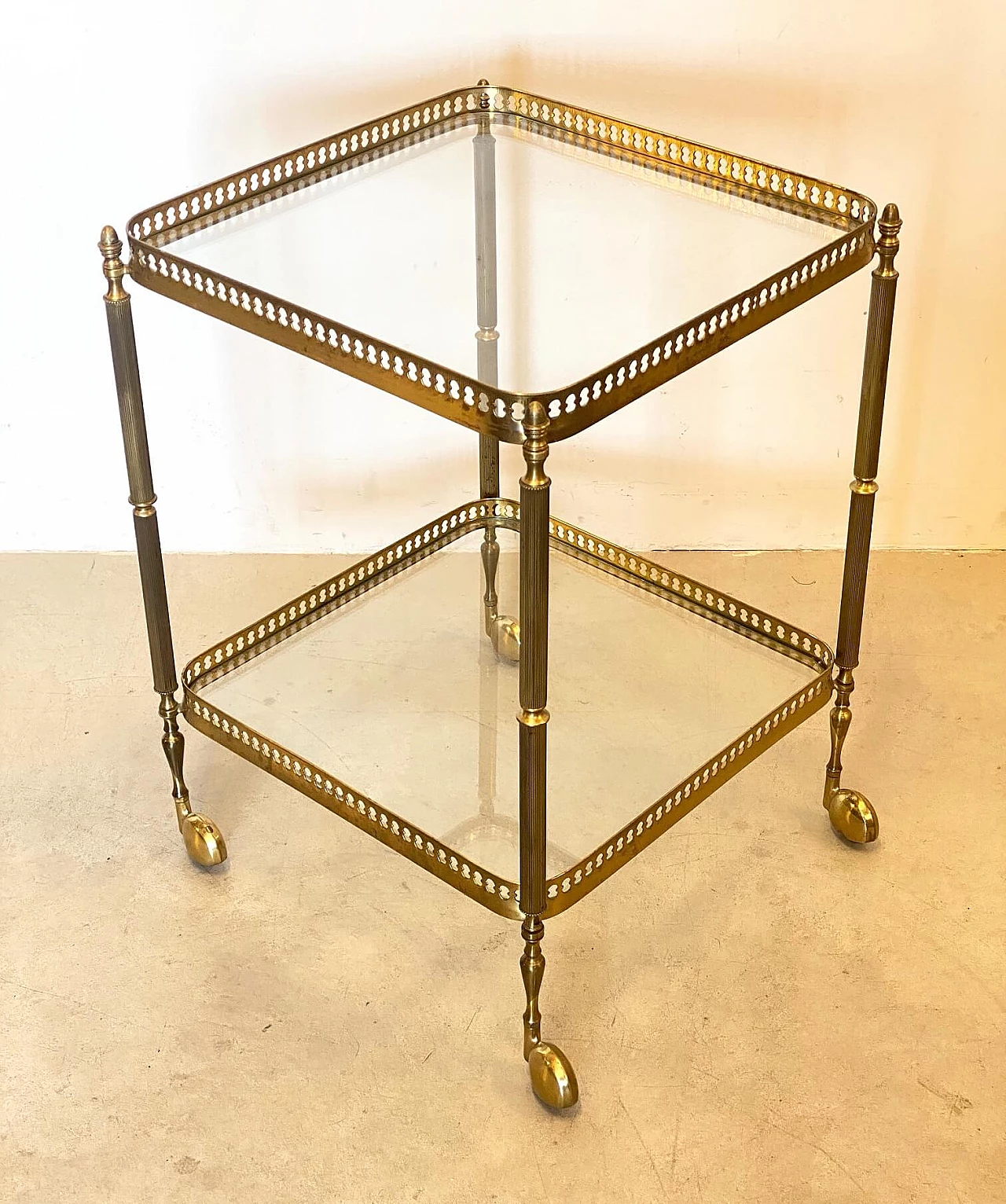 Brass bar trolley, 60s 1222407