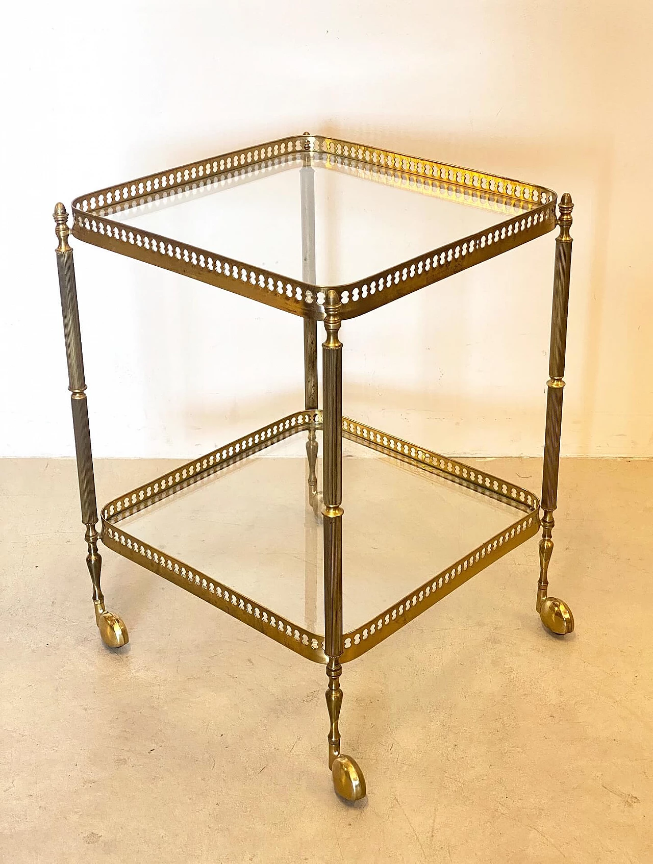 Brass bar trolley, 60s 1222408