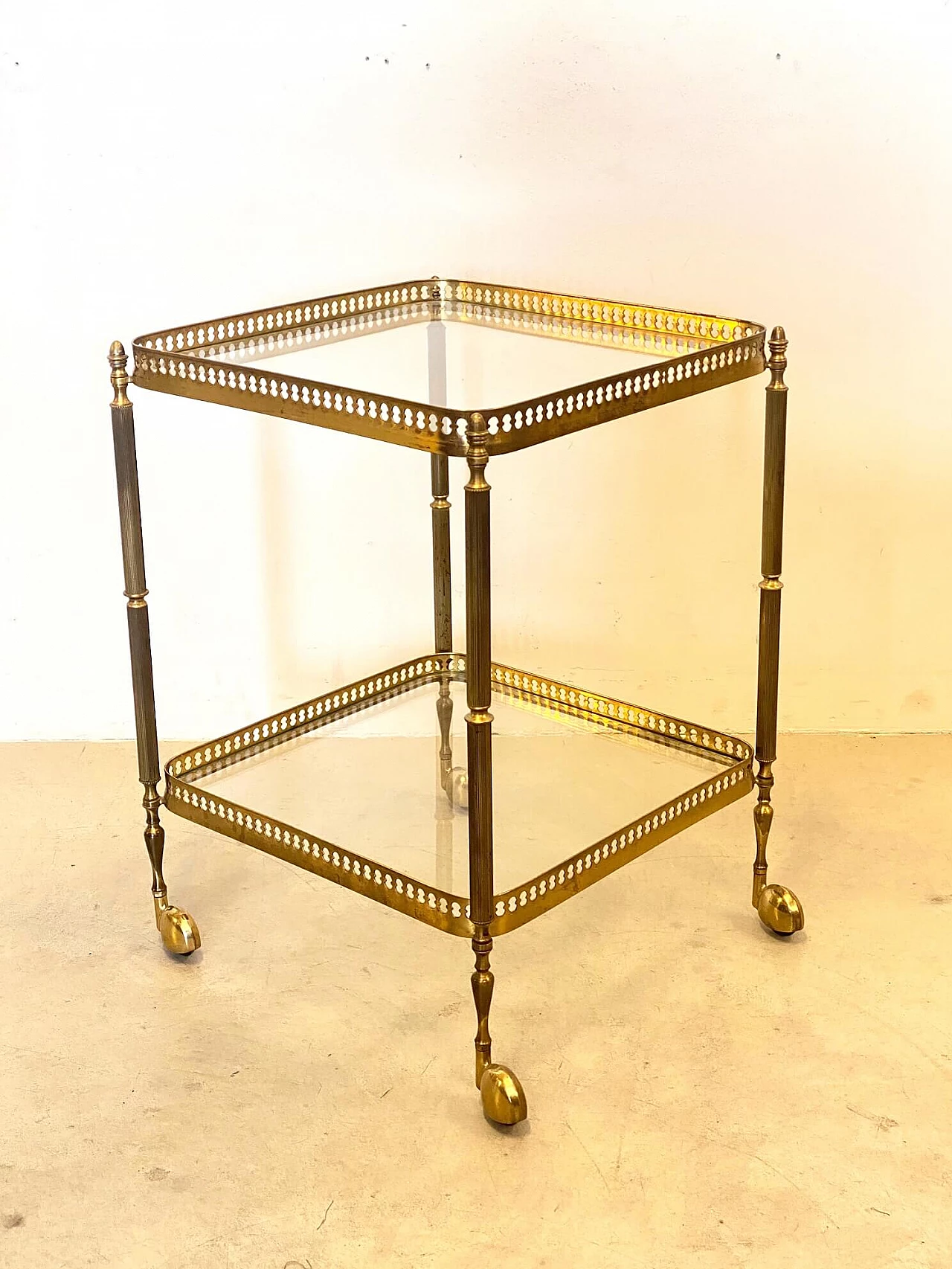 Brass bar trolley, 60s 1222410