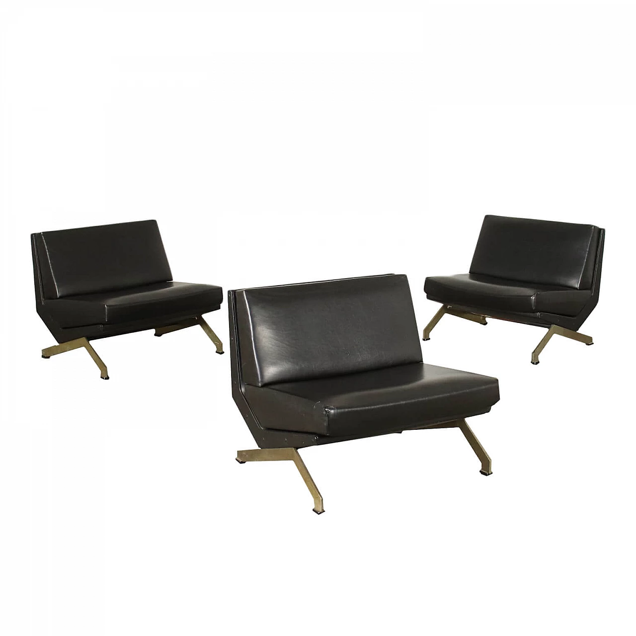 3 Armchairs by Giulio Moscatelli for Formanova, 70s 1222617
