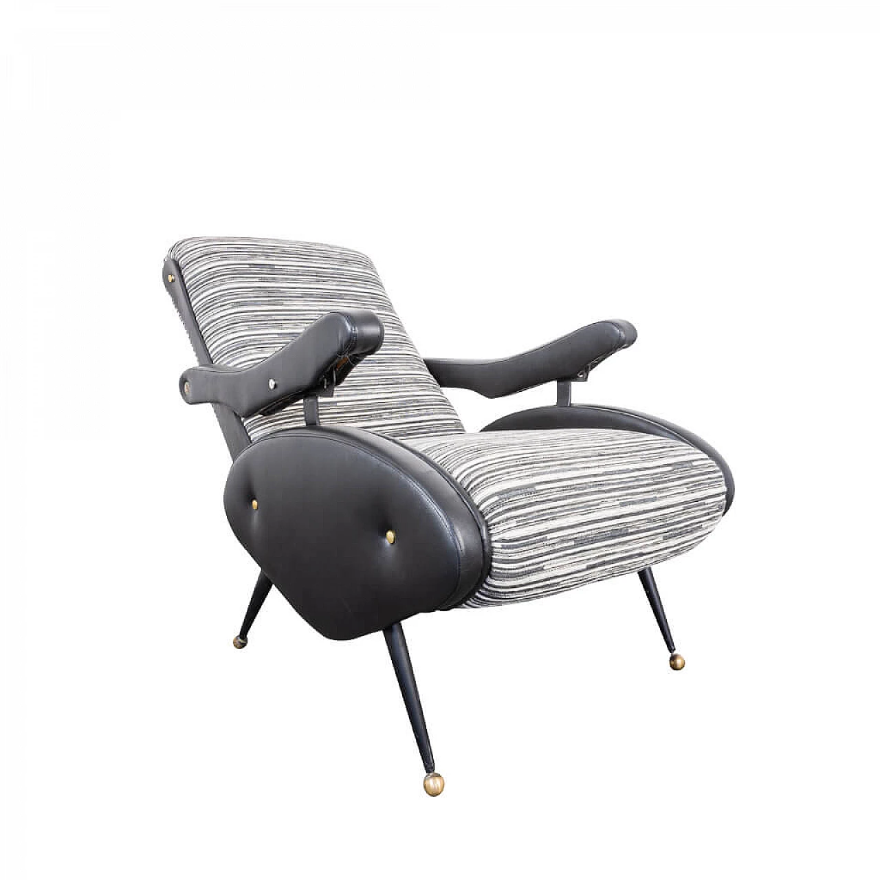 Reclining Oscar armchair by Ello Pini, Italian design, 70s 1222635