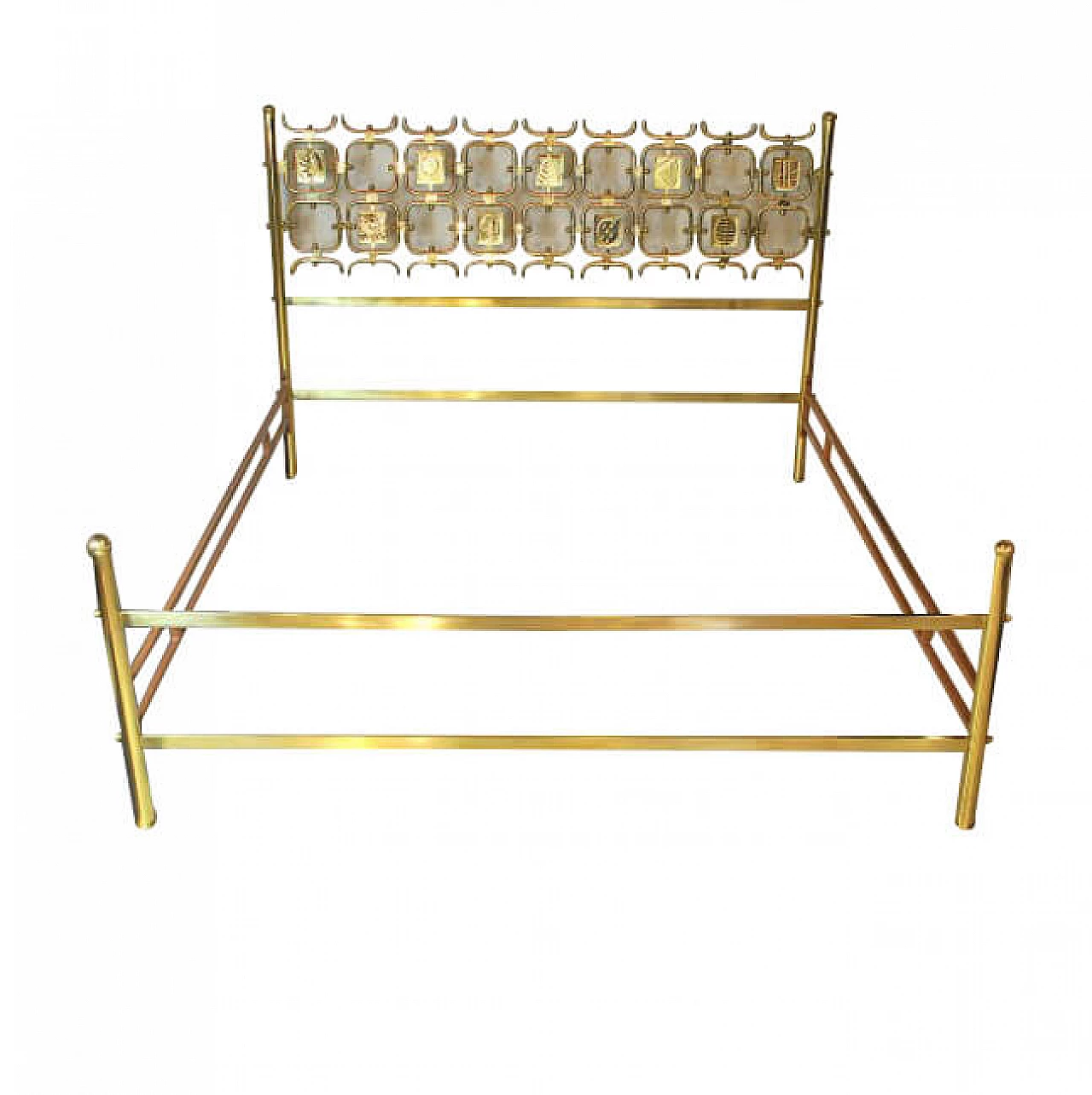 Bed in brass by Osvaldo Borsani for Atelier Borsani Varedo, 60s 1222664