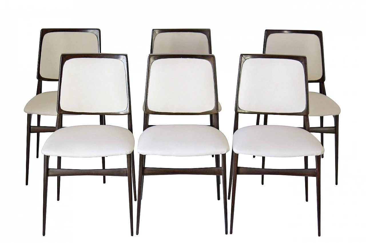 6 Dining chairs by Vittorio Dassi, 60s 1222867