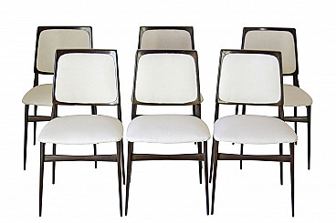 6 Dining chairs by Vittorio Dassi, 60s