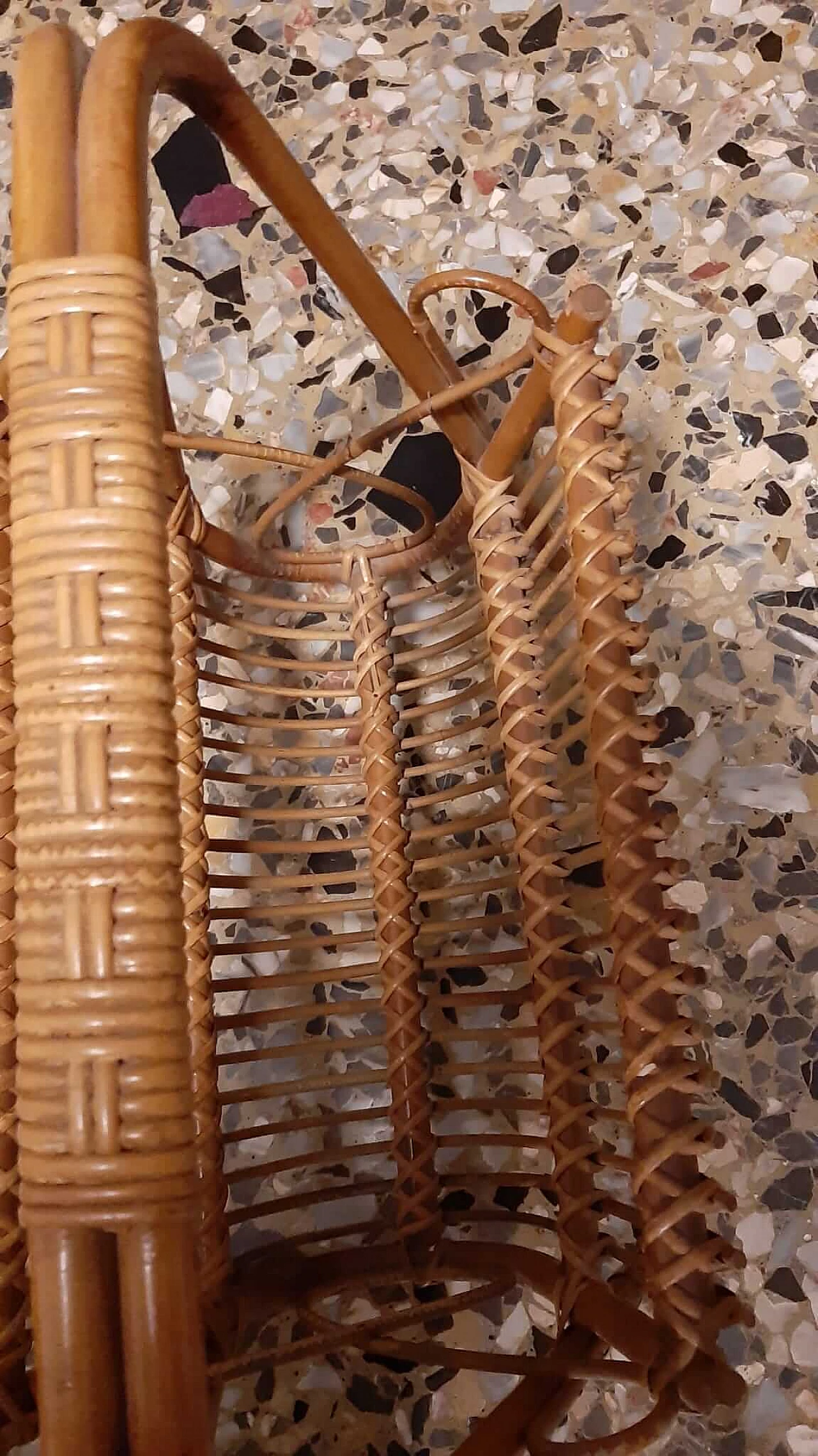 Portariviste in bambù e vimini di Franco Albini, anni '60 1223410