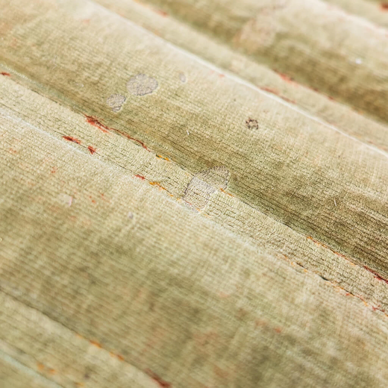 Set 4 curved chairs in golden Metal and Alcantara fabric, 70s 1223481