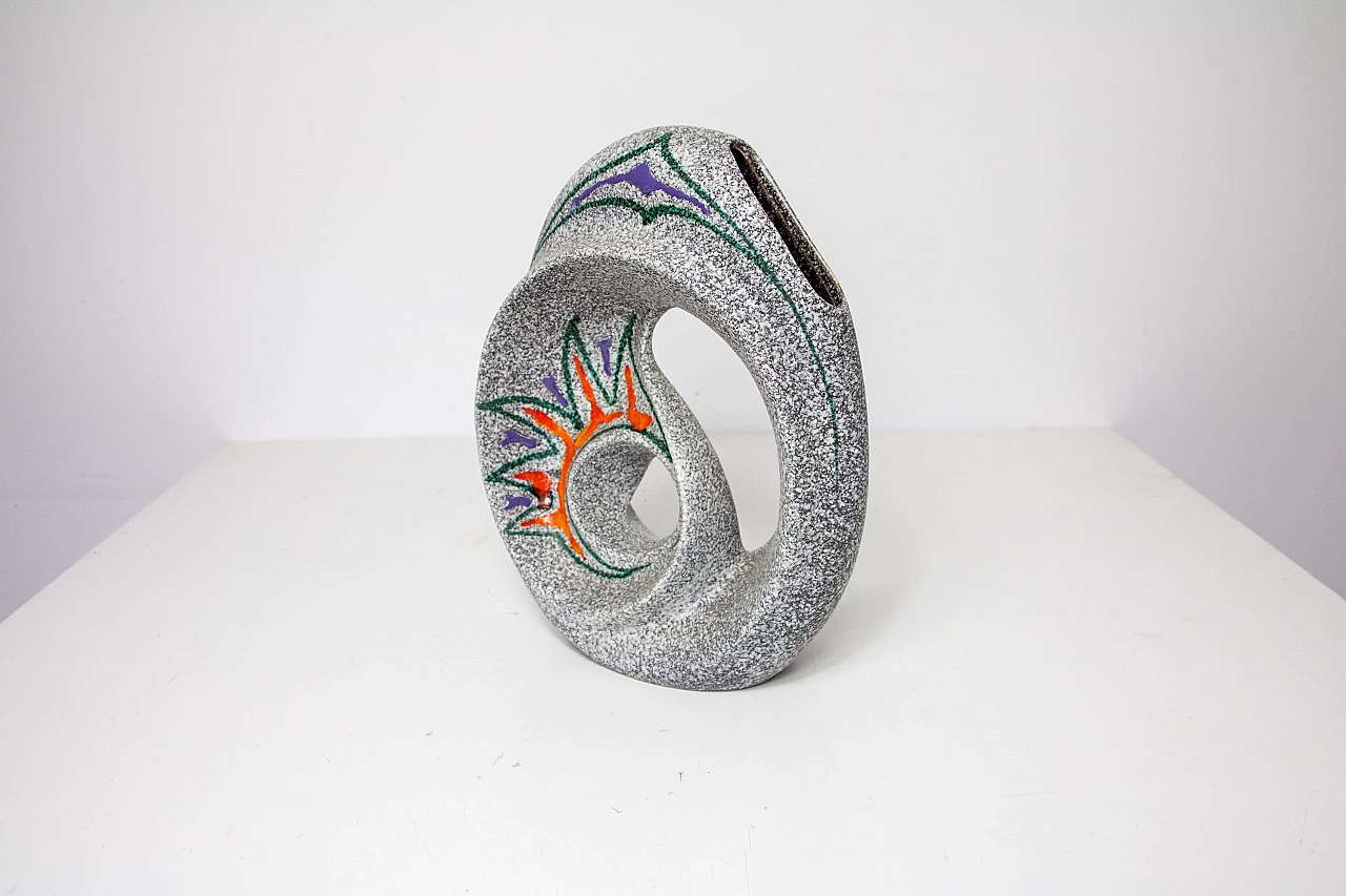 Vaso in ceramica di Roberto Rigon, anni '70 1223733
