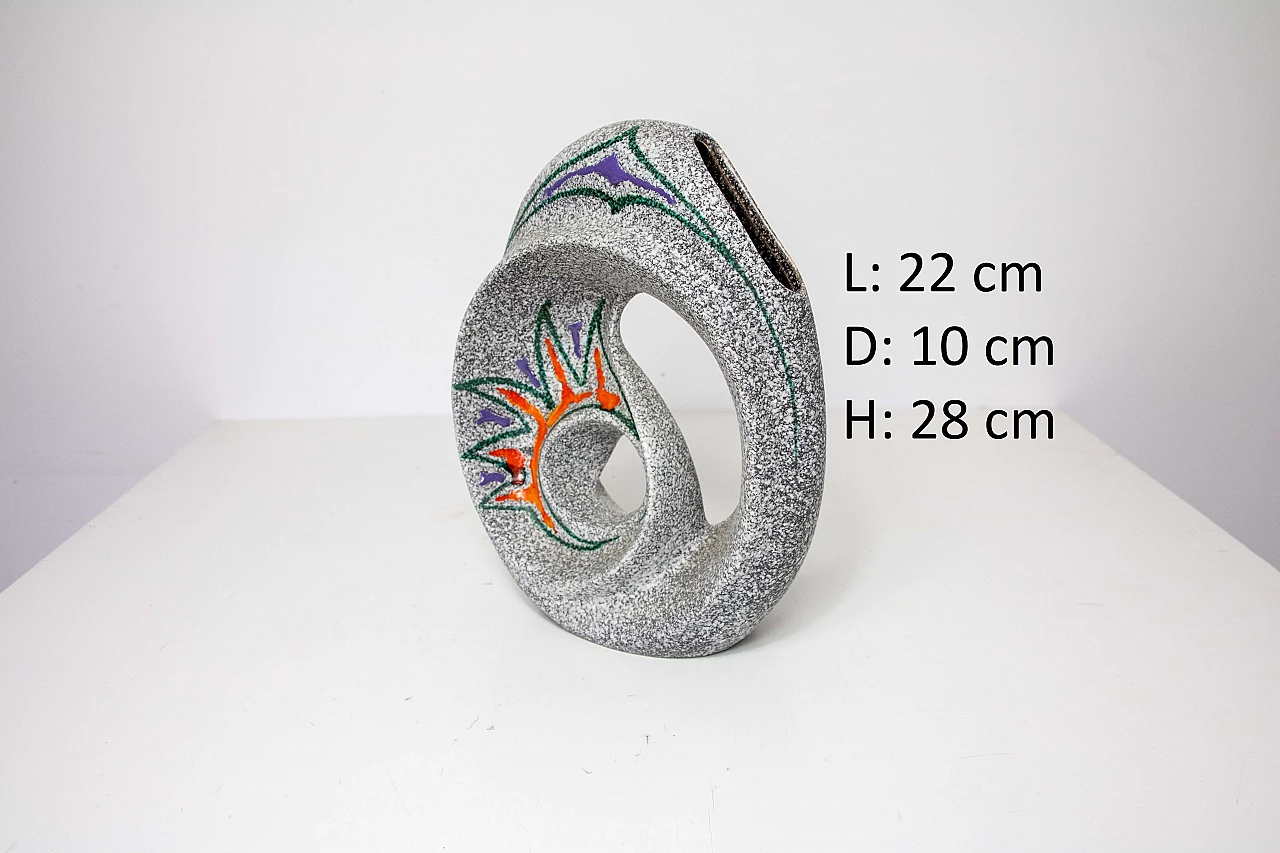 Ceramic vase by Roberto Rigon, 1970s 1223734