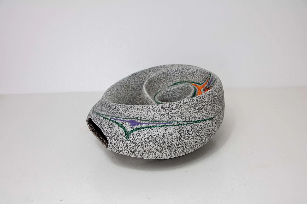 Vaso in ceramica di Roberto Rigon, anni '70 1223741