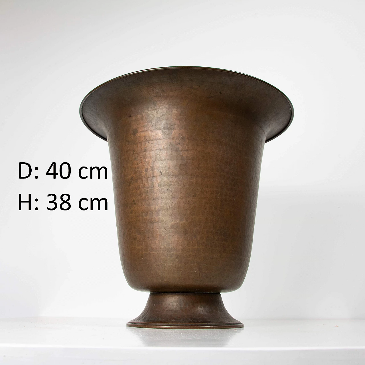 Large copper vase, 60s 1223754