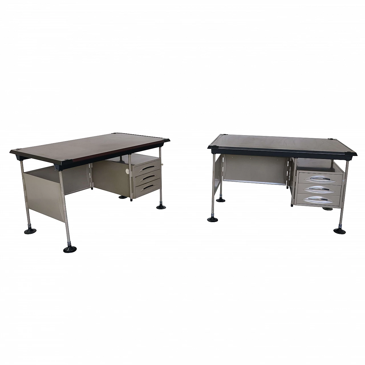 Pair of Spazio series desks by Olivetti, 60s 1224157
