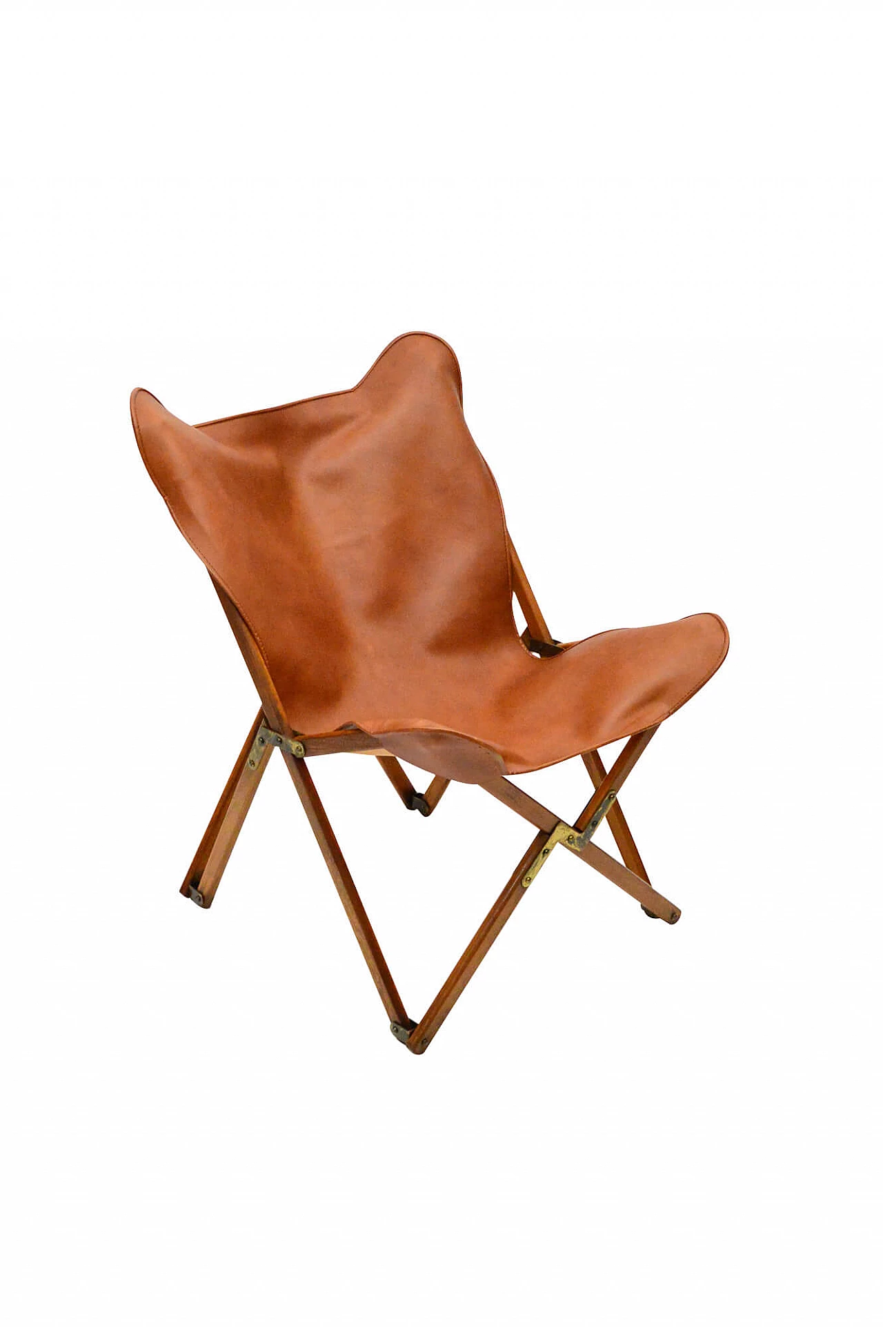 Folding armchair Tripolina Viganò small version, 1950s 1224691