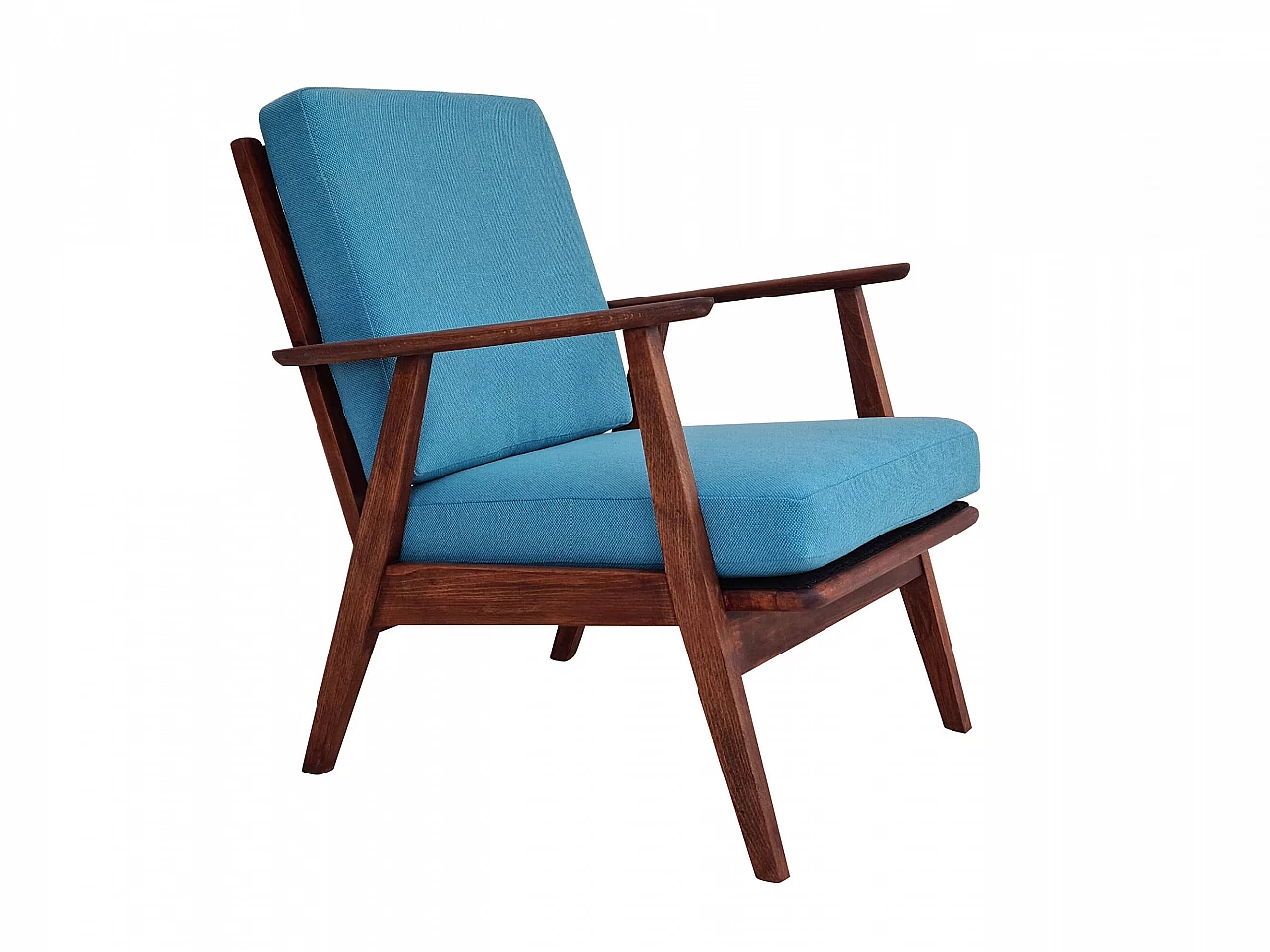 Danish armchair with Trevira fabric, 60s 1225395