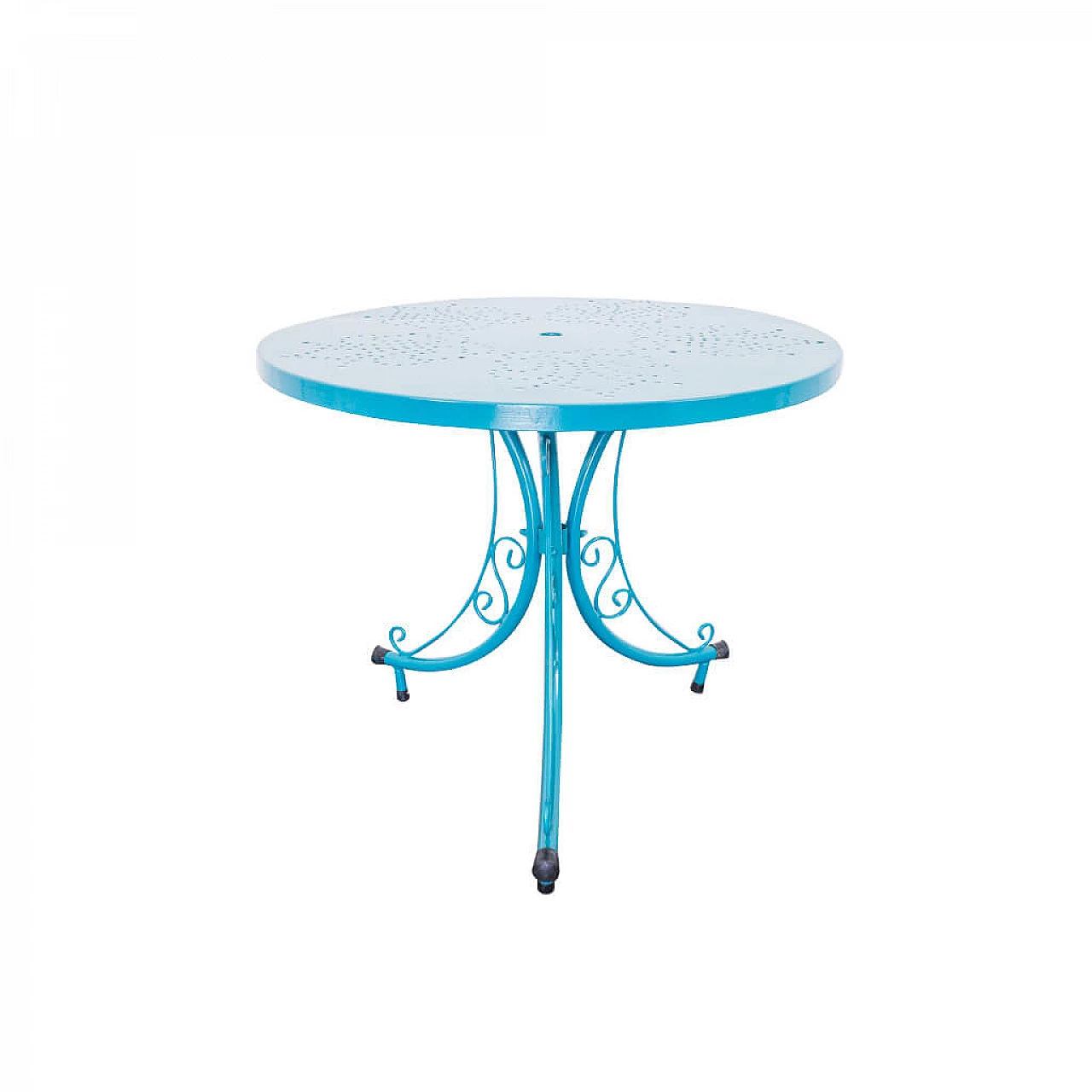Round iron garden table, 1950s 1225397