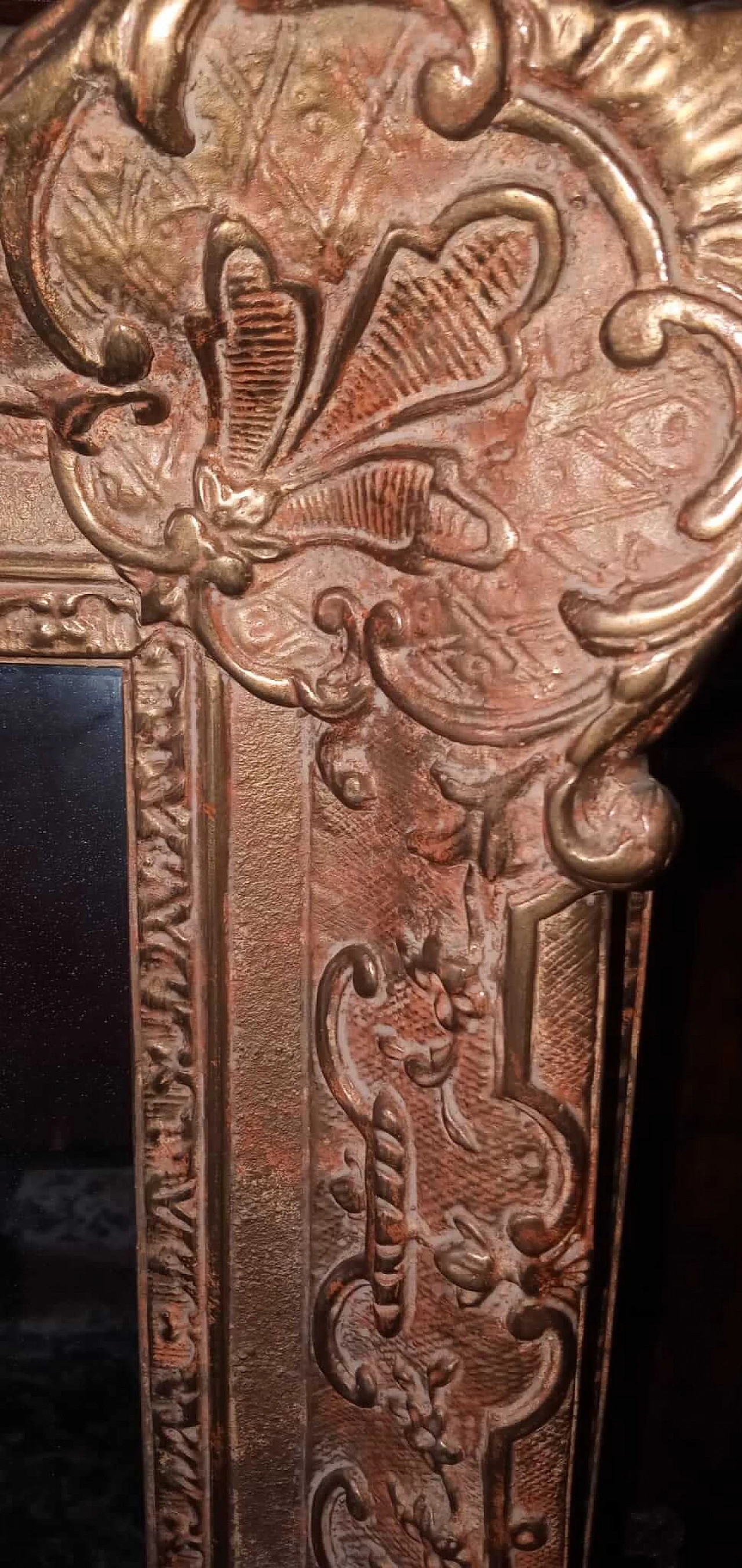 Specchio con cornice in legno, anni '60 1225575