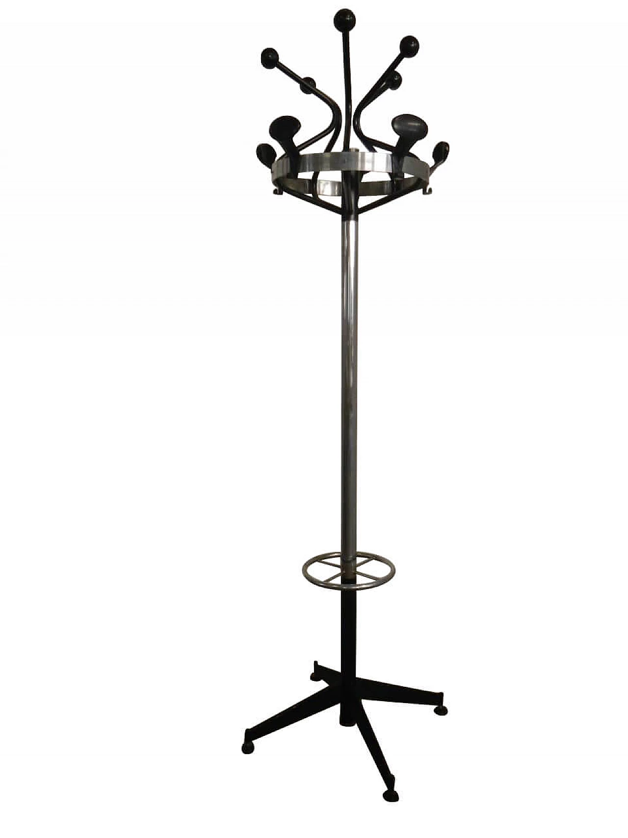 Appendiabiti in metallo cromato, anni '70 1225759